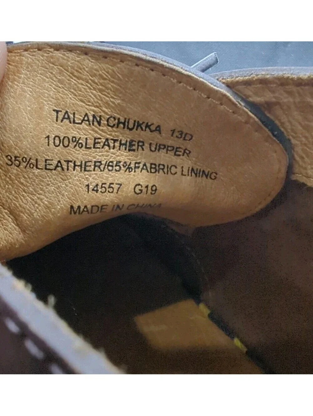 Polo Ralph Lauren Talan 14557 Brown Leather Chukka Dress Boot Lace Up Mens 13 D